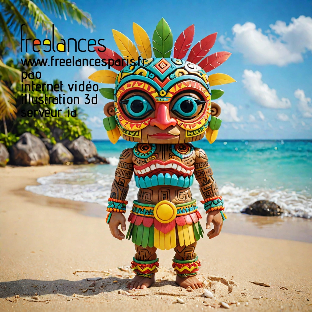 Pao mise en page internet vidéo illustration 3d serveur IA générative AI freelance paris studio de création magazines PWYVDYK0